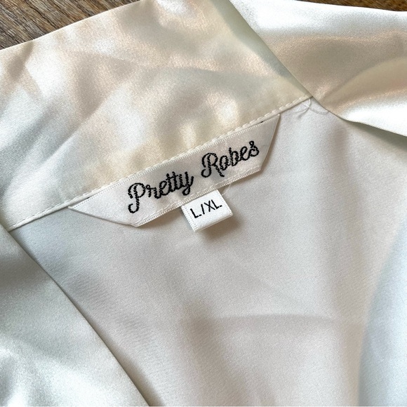 Ivory Satin Robe - Picture 7 of 7